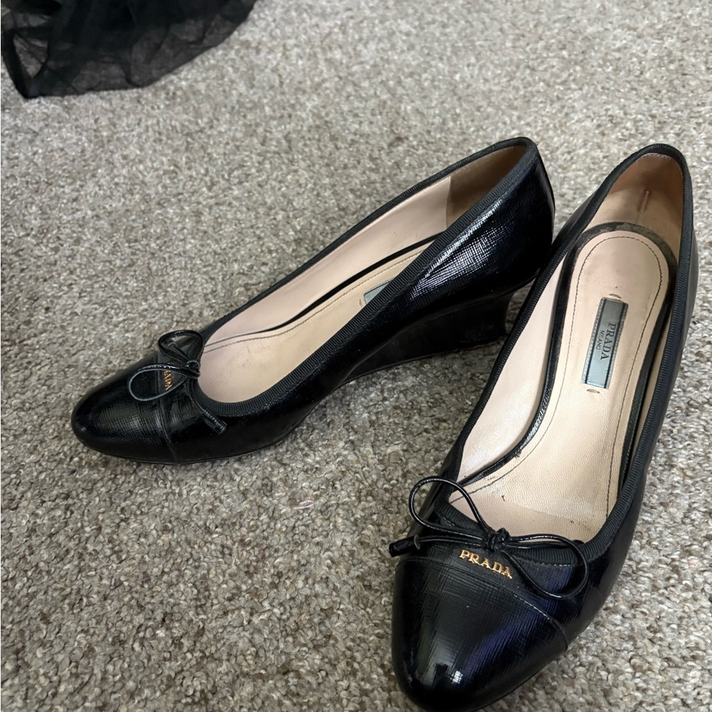 Prada Black Kitten Heels - Picture 2 of 3